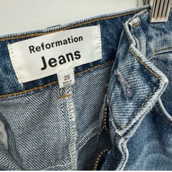 Reformation Tazz denim maxi skirt in hemlock, size 25, excellent condition. - Picture 2 of 8